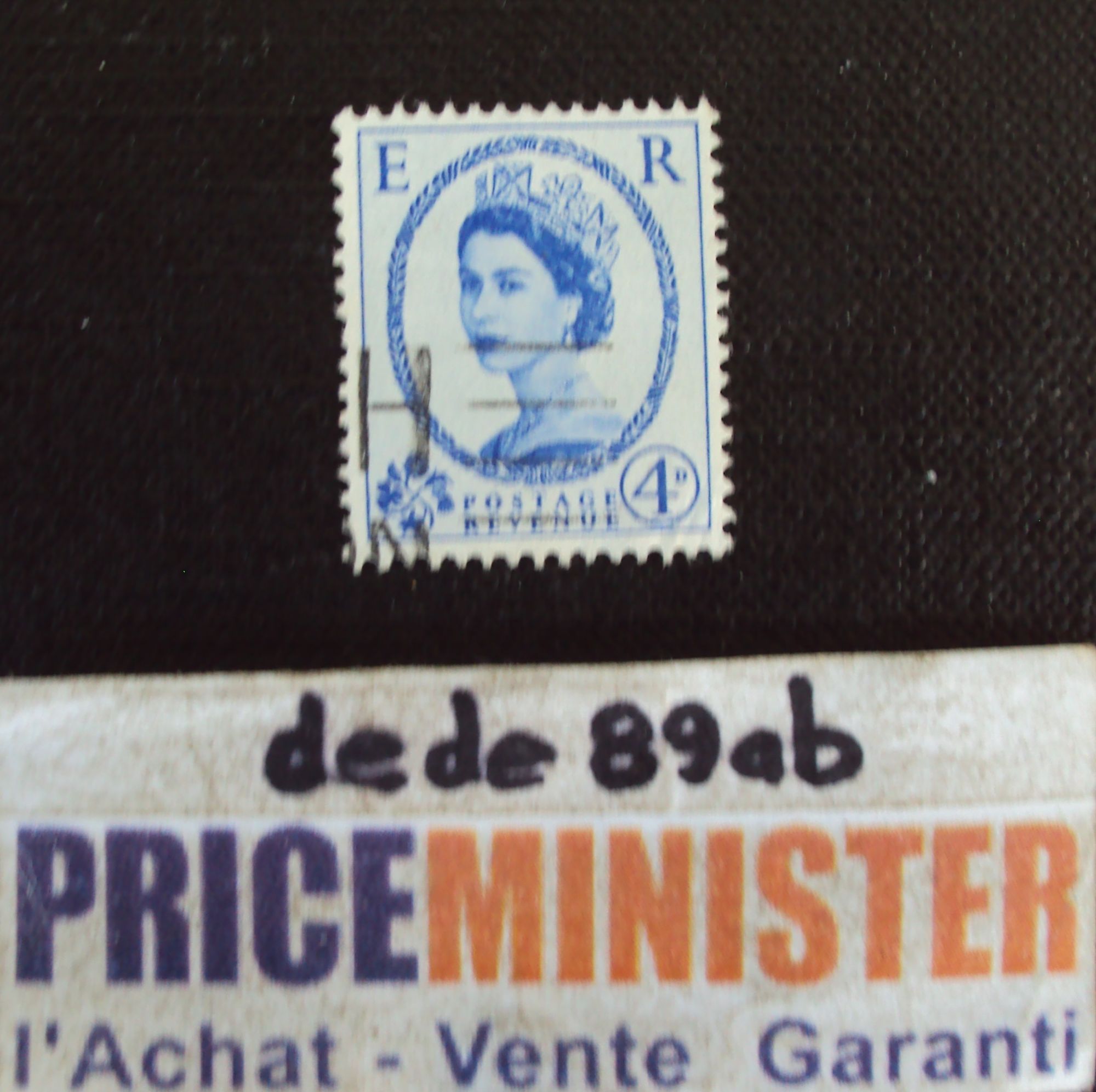 Royaume-Uni..  4 D La Reine Elisabeth I I (Type Wilding) Oblitr.