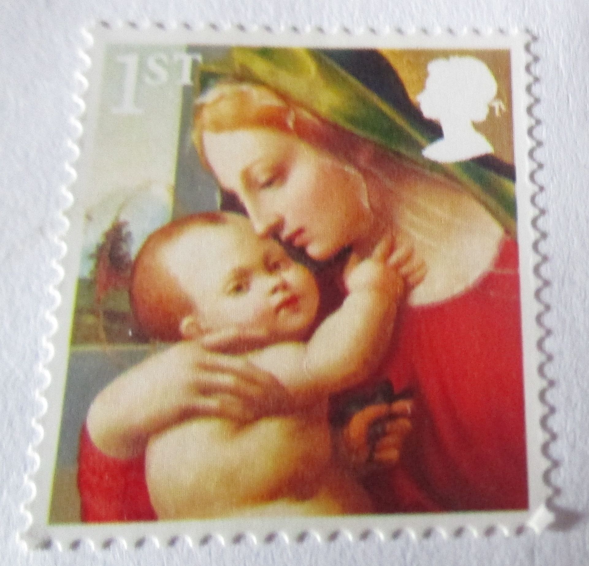 Royaune-Uni - Timbre Anglais 1st - Christmas Madonna And Child - Collection 2013 Nol (Madone Et Enfant) - Multicolore - Date De Sortie 5/11/2013 - Autocollant