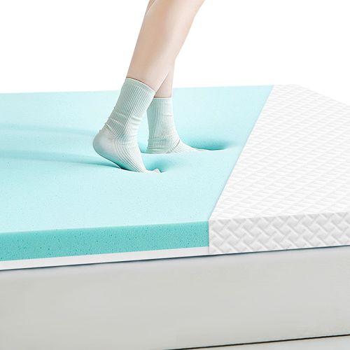 Roygbiv Surmatelas Mmoire De Forme 7cm  180x200cm  Gel + Mousse  Housse Lavable Avec Sangles  Confort Ferme  Certifi Oeko-Tex