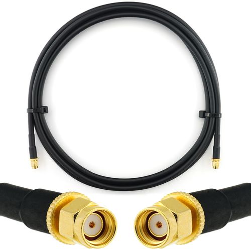 RP-SMA 1m Rallonge Antenne WiFi Cable Coaxial RPSMA Mle  Male - cble d'extension HF240 (LMR 240 quivalent) etanche