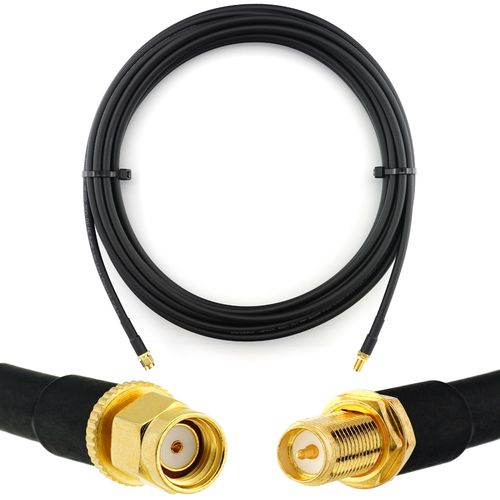 RP-SMA 7m Rallonge Antenne WiFi Cable Coaxial RPSMA Mle  Femelle - cble d'extension HF240 (LMR 240 quivalent) etanche