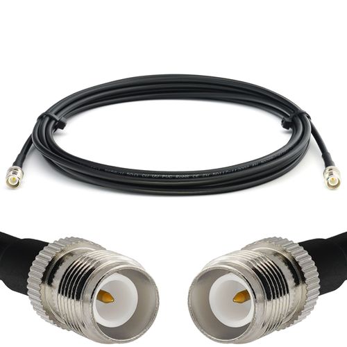 RP-TNC Femelle vers RP-TNC Femelle 15m cble coaxial RG58 50 Ohm - rallonge RPTNC Extension Faible Perte Cable (RP-TNC