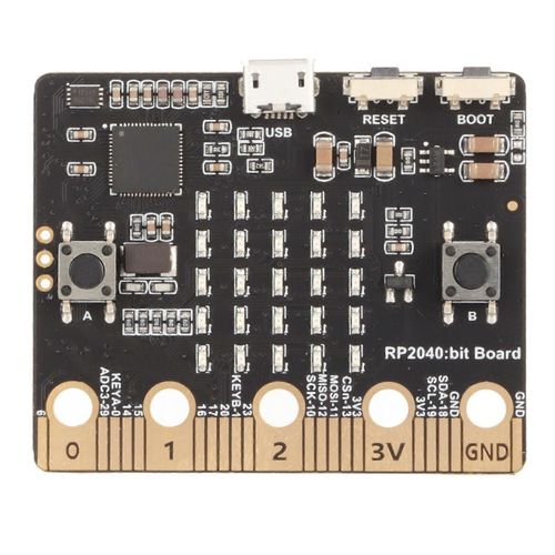RP2040 Carte de dveloppement Micro Bit pour Raspberry PICO avec lumire LED pour la programmation du contrle du robot de jeu informatique