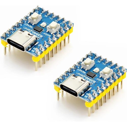 Rp2040-Zero Mini Carte De Dveloppement,2 Pices Base Sur Le Microcontrleur Raspberry-Pi Rp2040,Carte Mre Pico Processeur Double C?ur Microcontrleur Connecteur Usb-C