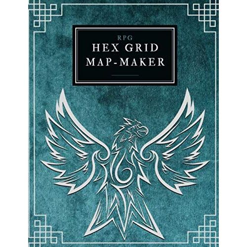 Rpg hex grid map maker small 200 pages of hex grid map paper to