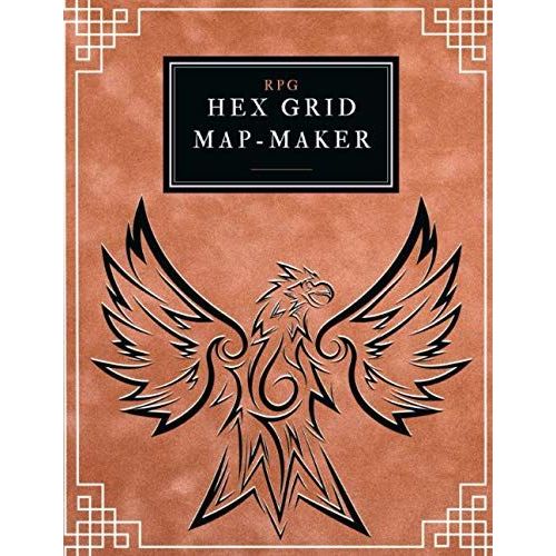 Rpg hex grid map maker small 200 pages of hex grid map paper to