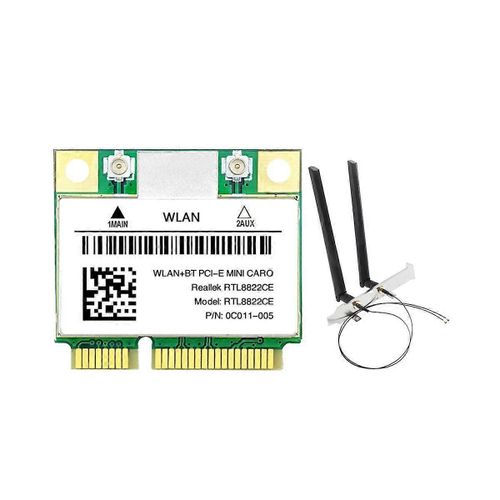 RTL8822CE Carte WiFi avec antenne 1200Mbps 2.4G + 5Ghz Rseau 802.11AC Mini PCIe BT 5.0 Prise en charge Ordinateur portable/PC /11