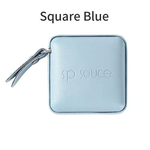 Ruban  Mesurer Carr Souple,Ruban  Mesurer  Bouton Poussoir,Ruban  Mesurer Souple,Ruban Rtractable,Ruban  Coudre,79 Po,2m,1pc - Type Carr Bleu #B