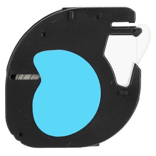 Ruban Adhsif D'tiquette Pour Dymo Sticker Fournitures De Bureau Lt ?12mm Noir Sur Transparent 12267)