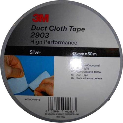 Ruban Adhsif Toil 3m 2903 Argent (L X L) 50 M X 48 Mm Rsine Caoutchouc Adhsive 1 Rouleau(X)
