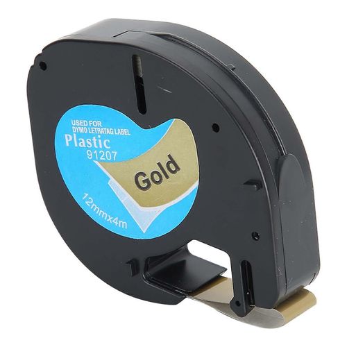 Ruban De Pices De Rechange Pour Ruban D'tiquettes 12mmx4m Blackongold Pour tiqueteuse Dymo Letratag