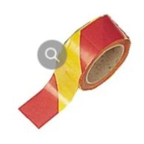 Ruban De Signalisation Polythylne Rubaplast Jaune/Rouge 50mm X 100m Taliaplast