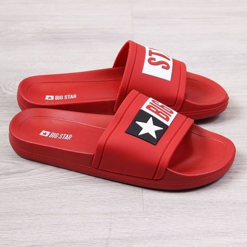 Rubber Beach Slippers Big Star W Dd274a267 Red - 37