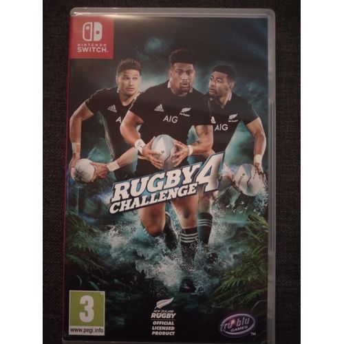 Rugby Challenge 4 sur Switch. Version française Rakuten