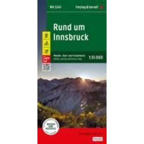 Rund Um Innsbruck, Wander-, Rad- Und Freizeitkarte 1:35.000, Freytag & Berndt, Wk 5241    Format Carte Plan 