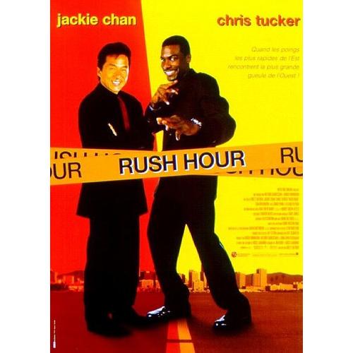 Rush Hour - Affiche Originale De Cinma - Format 40x60 Cm - Un Film De Brett Ratner Avec Chris Tucker, Jackie Chan, Ken Leung, Tom Wilkinson - Anne 1999