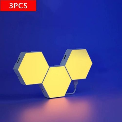 Rvb Lampe Quantique Intelligente Tuya App Tlcommande Tactile Fond Mur Chambre Bricolage Dcoration Applique Esports Atmosphre Lumire-Wifi Version-3pcs