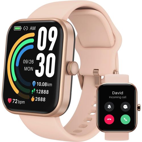 S3 Montre ConnectE Femme Homme Avec 1.83\U201d Cran Smartwatch Ip68 Avec Multiples Fonctions De Sant Et Vie 100+ Modes Sportifs Rose