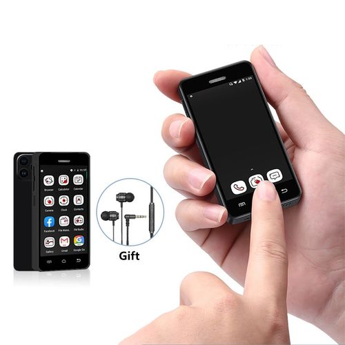 S9 Pro petit smartphone 3,0 pouces Android 8.1 RAM 2 Go ROM 16 Go 950mAh prise casque 3,5 mm simple SIM 3G telephone Noir