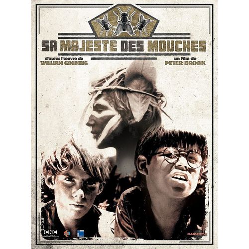 Sa Majest Des Mouches (Lord Of The Flies) - Vritable Affiche De Cinma Plie - Format 54x79 Cm Cm - De Peter Brook Avec James Aubrey, Tom Chapin, Hugh Edwards, Nicholas Hammond - 1963 Rdition 2007