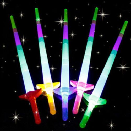 Sabre Laser Arc-En-Ciel volutif, Jouets Pour Enfants, Laser Lumineux, Mot Lumineux, Bton Lumineux Clignotant Led