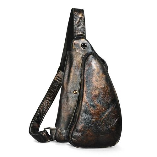 Sac  Bandoulire En Cuir Pour Hommes,Dcontract,Mode Voyage,Ceinture,Poitrine,Design,Sangle  Une paule,9976