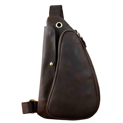 Sac  Bandoulire En Cuir Pour Hommes,Dcontract,Mode Voyage,Ceinture,Poitrine,Design,Sangle  Une paule,9976
