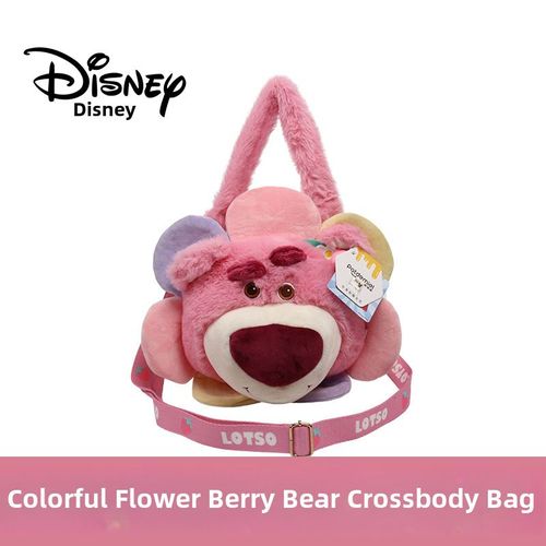 Sac  Bandoulire En Peluche Disney Authentique Avec Motif De Cerise Et Ours Colors Sac  Main Mignon Pour Fes Hwbd21477