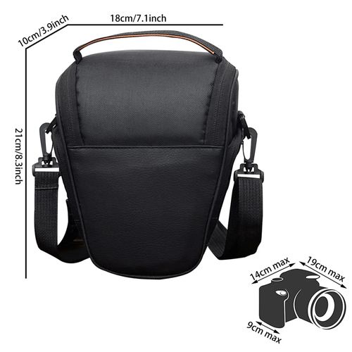 Sac  bandoulire pour appareil photo portable et antichoc, sac pour appareil photo de tous les jours, SLR Photos, sangle initie compacte pour Ma-Fuchsia