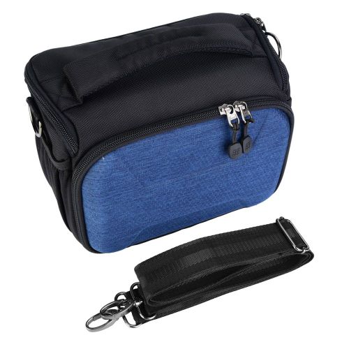 Sac A Bandouliere Pour Appareil Photo Reflex Numerique Canon, Nikon, Sony (Bleu)