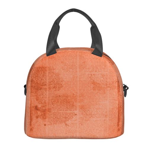 Sac  Djeuner Annonces De Journaux Vintage Anciennes Sac Besace  Main Avec Sangle D'paule, Sac Fourre-Tout Rutilisable Pour Enfant, Retour  L'cole, Femmes, Garon, Fille
