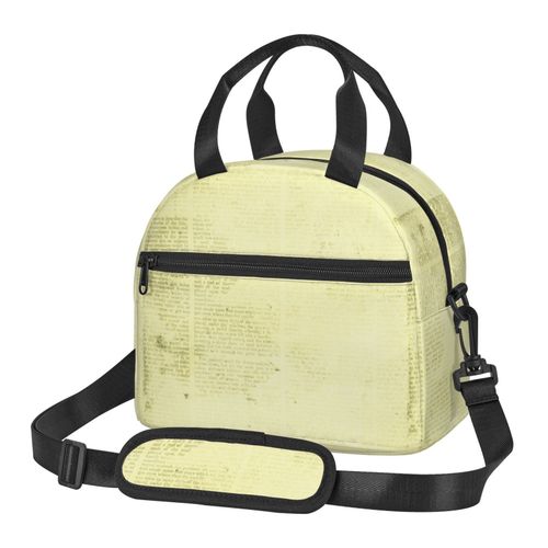 Sac  Djeuner Annonces De Journaux Vintage Anciennes Sac Besace  Main Avec Sangle D'paule, Sac Fourre-Tout Rutilisable Pour Enfant, Retour  L'cole, Femmes, Garon, Fille