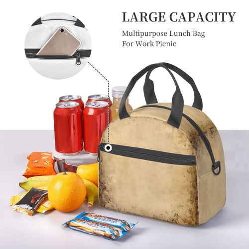 Sac  Djeuner Pages De Livres Anciens Anciens Sac Besace  Main Avec Sangle D'paule, Sac Fourre-Tout Rutilisable Pour Enfant, Retour  L'cole, Femmes, Garon, Fille