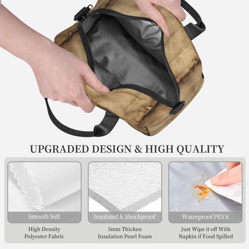 Sac  Djeuner Pages De Livres Anciens Anciens Sac Besace  Main Avec Sangle D'paule, Sac Fourre-Tout Rutilisable Pour Enfant, Retour  L'cole, Femmes, Garon, Fille