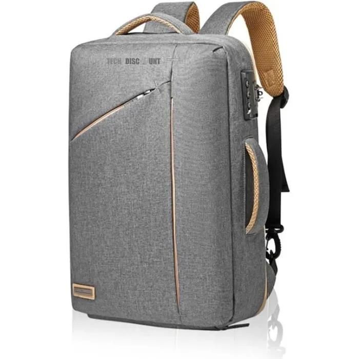 Sac  Dos 16 Pouces Ordinateur Avec Serrure Chiffre Sac A Dos Pc Portable Grande Capacit, Portable Loisirs Affaire Scolaire