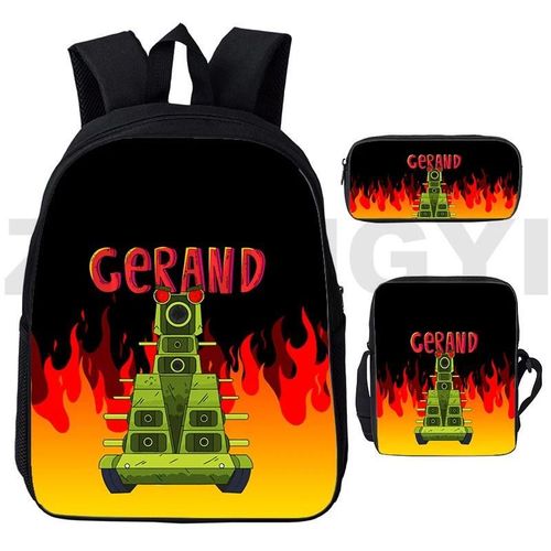 Sac  Dos 3d World Of Tanks 30,5 Cm, Motif Dessin Anime, Pour Enfants, Etudiants, Style Preppy, Jeu War Thunder, En Toile, Pour Tous Les Jours