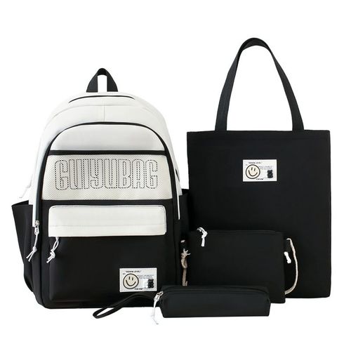 Sac  Dos  La Mode Pour Femmes, Sac De Lyce, Grande Capacit, Quatre Pices Shb9013
