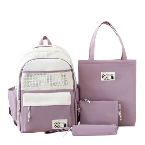 Sac  Dos  La Mode Pour Femmes, Sac De Lyce, Grande Capacit, Quatre Pices Shb9016