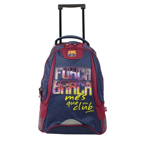 Sac  Dos  Roulettes Fc Barcelone 2 Compartiments