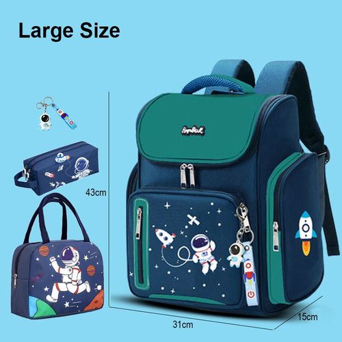 Sac  Dos Astronome Pour Garon,Ensemble De Cartable Pour lve Du Primaire,Sacs D'cole Pour Enfants,Cartable Impermable Pour Enfants - Type L Green Set