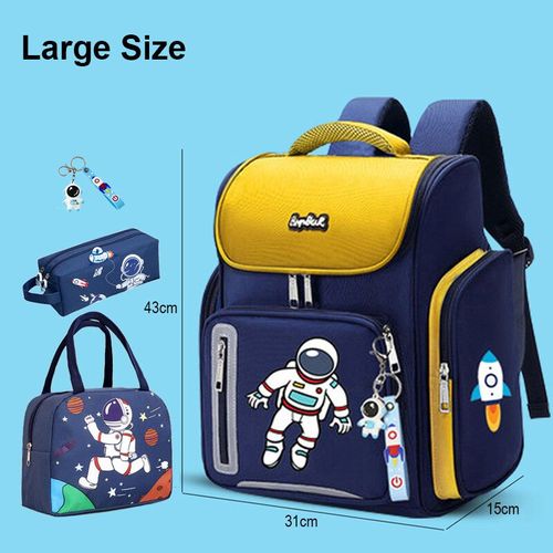 Sac  Dos Astronome Pour Garon,Ensemble De Cartable Pour lve Du Primaire,Sacs D'cole Pour Enfants,Cartable Impermable Pour Enfants - Type L Yellow Set