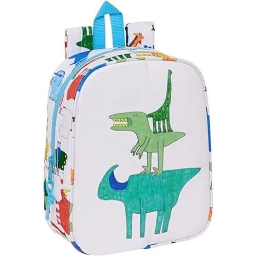 Sac  Dos De Crche Safta Algo De Jaime 27 Cm - Blanc - Pour Enfant - Adaptable Au Chariot