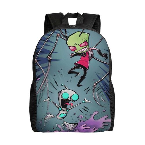 Sac  Dos Invader Zim And Gir, Lger, Unisexe, Basique, Pour La Journe, Les Livres, Pour Ordinateur Portable, Pour Les Voyages, L'cole Et Le Bureau, D-Xtyd2610