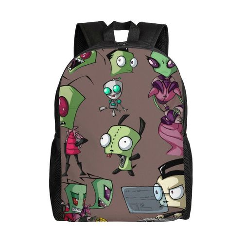 Sac  Dos Invader Zim Pattern, Lger, Unisexe, Basique, Pour La Journe, Les Livres, Pour Ordinateur Portable, Pour Les Voyages, L'cole Et Le Bureau, D-Xtyd2699