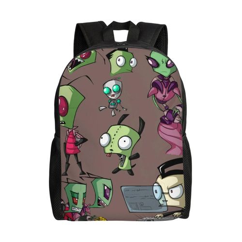 Sac  Dos Invader Zim Pattern, Lger, Unisexe, Basique, Pour La Journe, Les Livres, Pour Ordinateur Portable, Pour Les Voyages, L'cole Et Le Bureau, D-Xtyd2699
