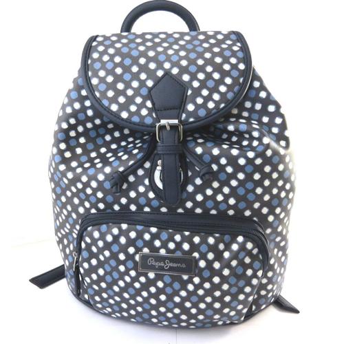 Sac  Dos 'pepe Jeans' Marine Petits Pois (35x31x11 Cm)