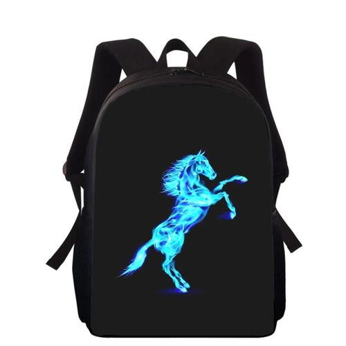 Sac  Dos Pour Enfants Avec Impression 3d Cheval 40 Cm, Cartable D'cole Primaire Pour Garons Et Filles
