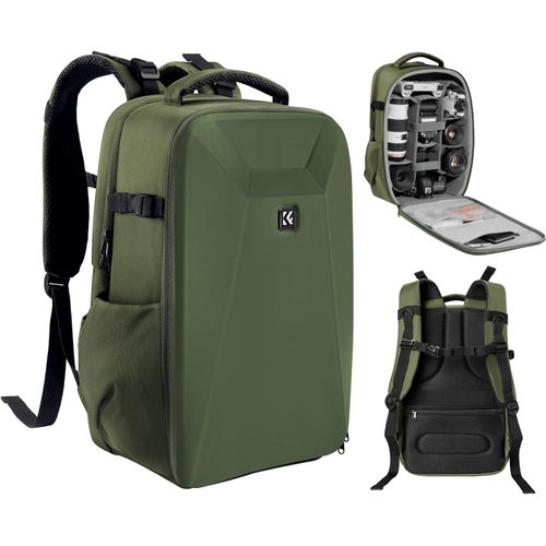 Sac  Dos Rigide Pour Appareil Photo Reflex Numrique Avec Compartiment Pour Ordinateur Portable De 15  15,6 Pouces, tui tanche Compatible Avec Drone Canon/Nikon/Sony/Dji Mavic