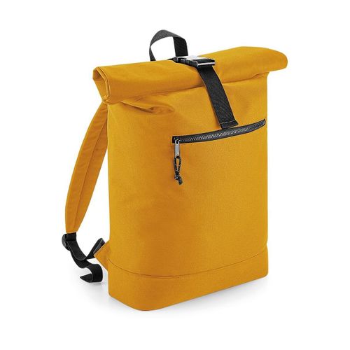 Sac  Dos Roll-Top Polyester Recycl - Bg286 - Jaune Moutarde