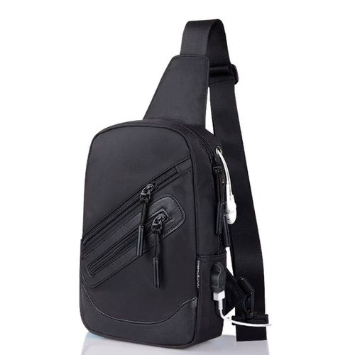 Sac  Dos Sac  Bandoulire Nylon Compatible Avec Ebook, Tablet Et Pour Wileyfox Swift 2 - Noir - Dfvmobile